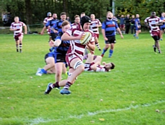 Chris Hodgkinson on the attack - Rochdale RUFC