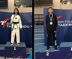 Siblings Hayat and Adil Iqbal Bhatti triumphed at the British Taekwondo Nationals