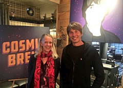 Liz McInnes MP with Professor Brian Cox