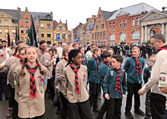 Middleton Scouts Parade and Service at the Menin Gate