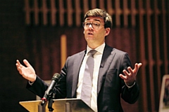 Mayor of Greater Manchester, Andy Burnham at The Greater Manchester Social Enterprise Summit