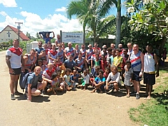 BARLA Lions visit Saunaka Village near Nadi, where Rochdale Hornets 1960s player, Apisai Toga, came from