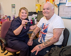 Pensioner David Ashley has his jab every year after a nasty bout of flu 20 years ago