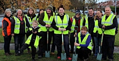 Middleton in Bloom planted scores of daffodil bulbs in Alkrington