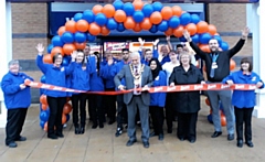 Mayor Mohammed Zaman opens the new B&M Wallhead store, on Kingsway Retail Park