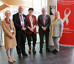 Tony Lloyd MP, (second from right) local with councillors 