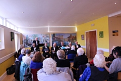 Bury Veterans Male Voice Choir entertain locals at Sandon House 