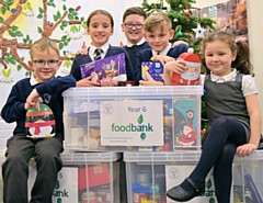 St. James' CofE Primary School Children donate Christmas items for families in need of help