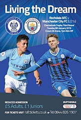 Rochdale’s third round tie v Manchester City Under-21s