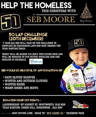 Seb Moore is aiming to raise £300 for the homeless