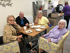 Residents enjoying socialising at the borough's new dementia hub