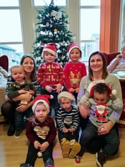 The children looked fab in their Christmas jumpers and Santa hats