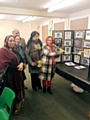 Councillor Sameena Zaheer, poet Mrs Nughmana Kanwal Sheikh, Mr Shiekh and community members