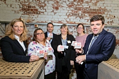 Mayor of Greater Manchester Andy Burnham (far right) at the Big Alcohol Launch