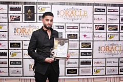 Mohammed Ilmaas with his Oracle Award