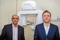 Mr Jawad Husain, medical director for Oldham Care Organisation and Paul Barker, senior directorate manager, radiology and neurophysiology at The Royal Oldham Hospital