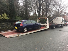 This car was seized for three motoring offences