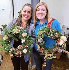 Littleborough and Areas Ladies Circle got in to the festive spirit this week with wreath making evenings