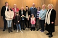 Tony’s family with the Vicar and people from St Martin's