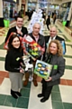 Chris Doige, Lorenzo O’Reilly, Mark Bleasdale, Rachel Byrne and  Yvonne O’Reilly with the giving tree