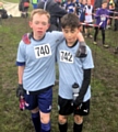 Sam Wellington and Oliver Brooks after the cross country competition