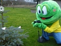 Mascot Springy gets snap-happy