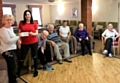 Middleton Rotary Club President Janice Powell with Claire Heathcote at the Woods Court Care Home