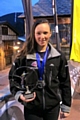 Daisi Daniels with her second place trophy