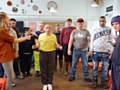 Cherwell's drama group showing their angry faces