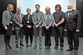 Julia Heap (Assistant Principal), Tony Lloyd MP, Elise Mitchell (student), Luke Webster (HR apprentice), Liz McInnes MP, Josh Cooper (student) and Principal Derek O’Toole 