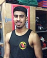 triumphant Monir Miah, Hamer Boxing Club after his bout