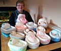 Knitting ‘angel’ cribs for stillborn babies