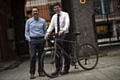 Greater Manchester’s Cycling and Walking Commissioner, Chris Boardman with Mayor of Greater Manchester Andy Burnham