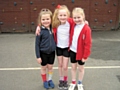 Pupils at St Michael’s CE Primary School in Bamford show off their socks for World Down's Syndrome Day