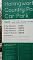 New car parking fees at Hollingworth Lake