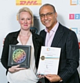 Theo Paphitis with Emma Connell 