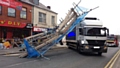 Lorry hit scaffolding in Heywood