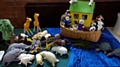 Noah's Ark - Genesis 7: 1-7, scenes from the knitted bible at St Andrew's, Dearnley 