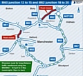 M60 and M62 overnight closures