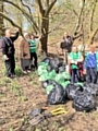 REAG with bags of litter cleared on Saturday