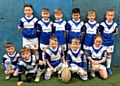 The Mayfield Mustangs U8 team in their new kit