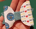 £1 from the sale of these Manchester bee hairbows will go to the We Love Manchester fund