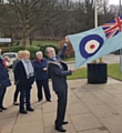 The Mayor of Whitworth, Councillor Alan Neal celebrates the Royal Air Force Centenary Celebrations