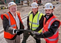 Councillor Allen Brett, Carl Herbert and Gary Dearden