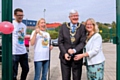 Carole and James Kelly with the Mayor and Mayoress at the opening of Jolly Josh in September 2017