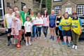 Nurses from the hospital, Andy O'Sullivan, Ladies race winner Jenny Pilling and Marshalls Donna and Sandra  