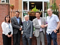 Clare Gardner, from the council's commissioning team, Azad Choudhry, chariman of East and West Healthcare, Councillor Billy Sheerin, assistant cabinet member for adult care, Councillor Iftikhar Ahmed, cabinet member for adult care and Martin Donovan, manager of The Mews