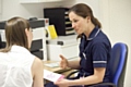 A practice nurse and patient during consultation (stock image)