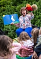 Early years worker Irene Peachey told stories and rhymes games to celebrate National Bookstart Week