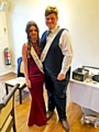 Beech House School Prom King, Gareth Tattersall and Prom Queen, Ellie Roebuck